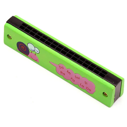 16 Holes Cute Harmonica Musical instrument Montessori Educational Toys Cartoon Pattern Kids Wind Instrument Children Gift Kids