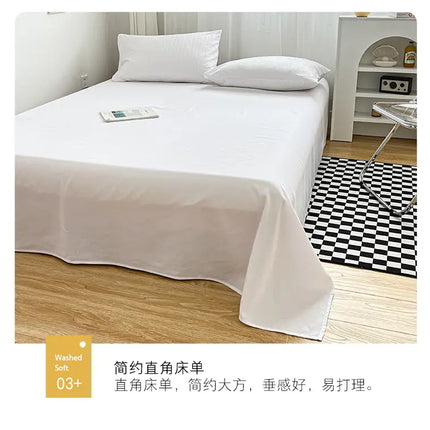 High Quality Bedding Set Skin Friendly Fabric Quilt Cover Set Single Double King Size Solid Color Duvet Cover Set