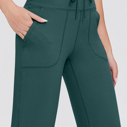 Basic Bae Full Size Drawstring High Waist Pants with Pockets