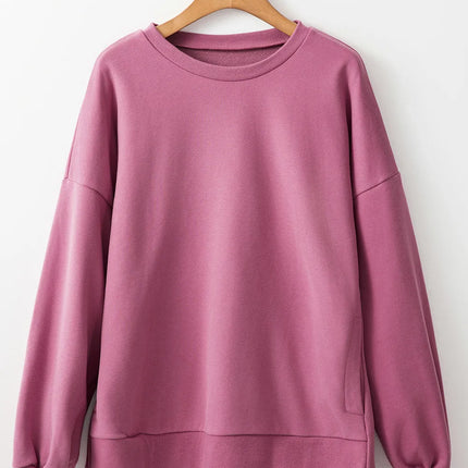 Round Neck Long Sleeve Sweatshirt