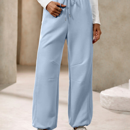 Drawstring Joggers with Pockets