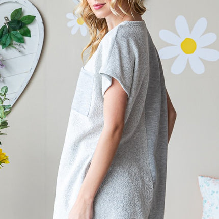 Heimish Full Size Pocketed Round Neck Short Sleeve T-Shirt