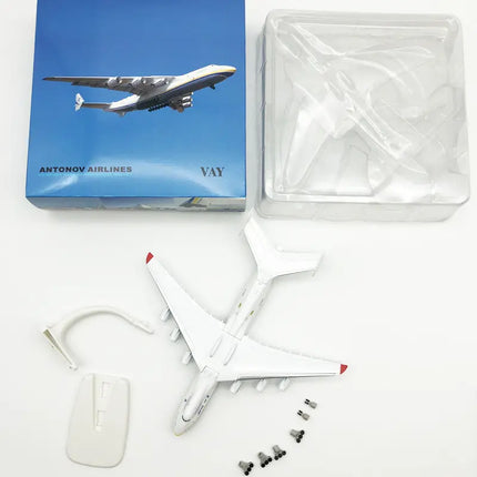 20CM An 225 large transport aircraft model Antonov alloy solid Ukrainian painting aircraft decoration