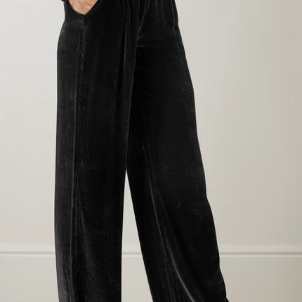 Double Take Loose Fit High Waist Long Pants with Pockets