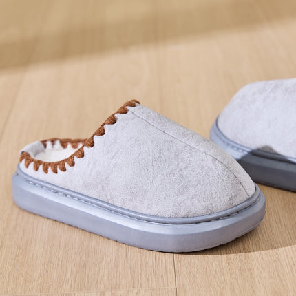 Thermal Round Toe Platform Slippers