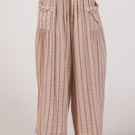 SAGE + FIG Cotton Gauze Wash Stripe Pants