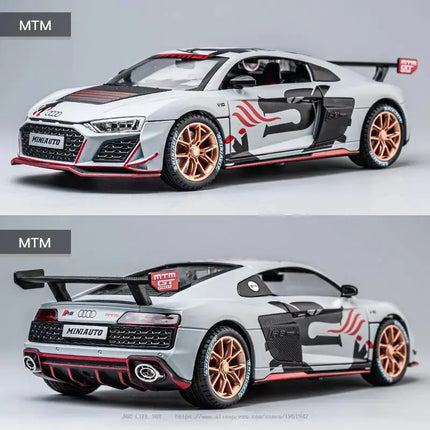 MINI AUTO 1:24 Simulation AUDI R8 IRON Alloy Sport Cars Toy Diecasts Vehicles Metal Model Car Decoration For Kids Gift Boy Toy