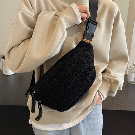 Sherpa Crossbody Bag with Adjustable Strap