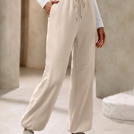 Drawstring Joggers with Pockets