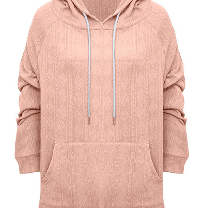 Full Size Drawstring Long Sleeve Hoodie