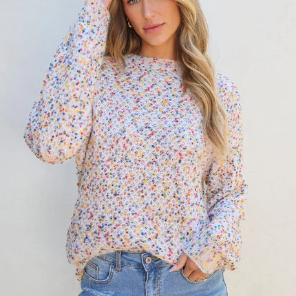 Round Neck Long Sleeve Sweater