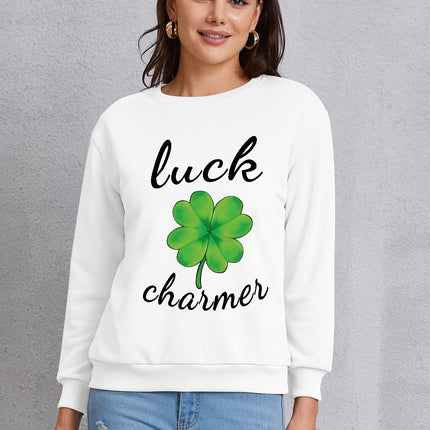 LUCK CHARMER Round Neck Sweatshirt