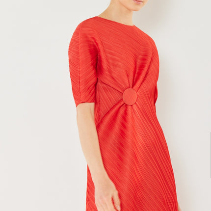 Marina West Swim Pleated Dolman Sleeve Dress