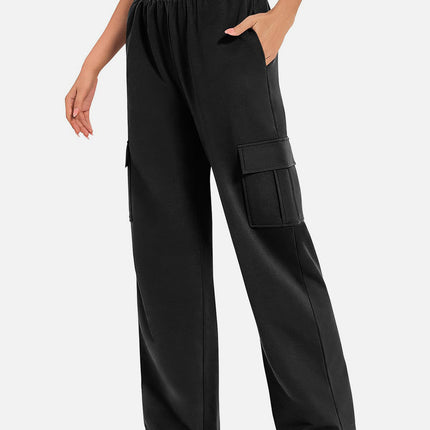 Pocketed High Waist Pants