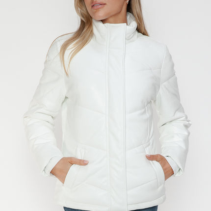 Snobbish Pocketed Zip Up Turtleneck Puffer Jacket