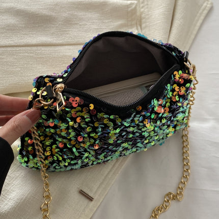 Sequin Removable Strap Shoulder Bag