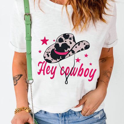 Graphic Round Neck Short Sleeve T-Shirt - Vickie Lynn's