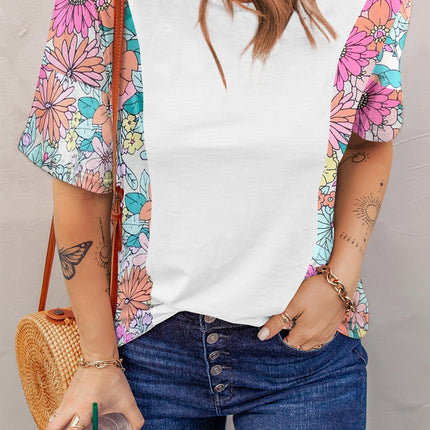 Printed Round Neck Half Sleeve T-Shirt