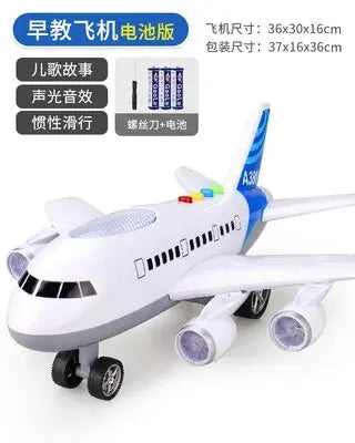 Large Early Education Aircraft Toys Passenger Plane Aircraft Toy DIY Car Toy Aircraft Kids Airplane Toy for Children's Day Gift