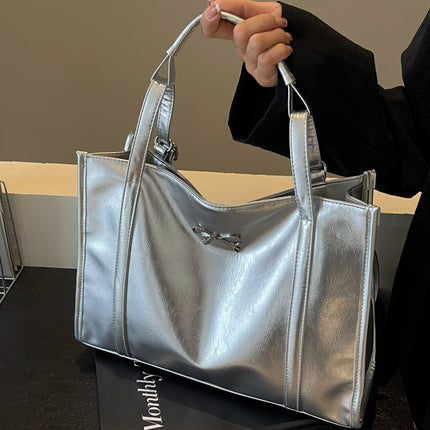 PU Leather Bow Shoulder Bag