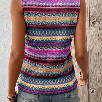 Contrast Round Neck Tank