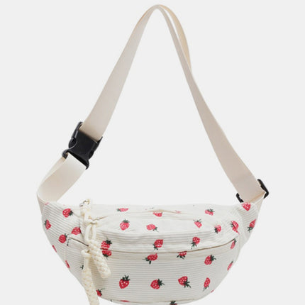 Printed Adjustable Strap Sling Bag