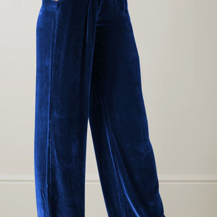 Double Take Loose Fit High Waist Long Pants with Pockets