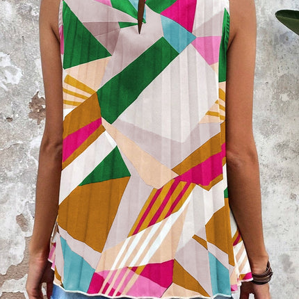 Color Block Round Neck Tank