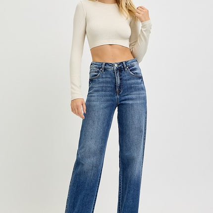 RISEN Full Size Tummy Control High Rise Jeans