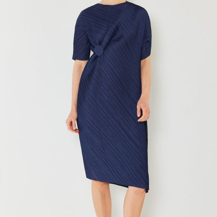 Marina West Swim Pleated Dolman Sleeve Dress