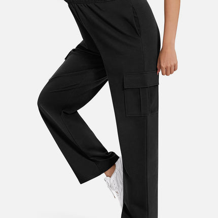 Pocketed High Waist Pants