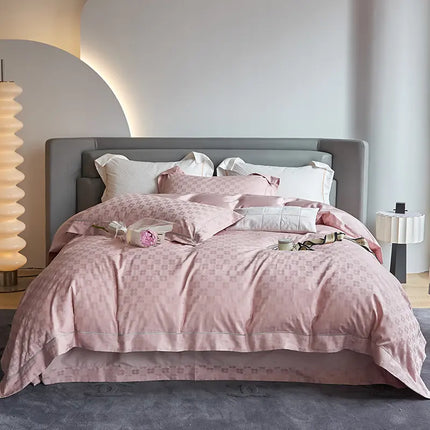 New 1000TC Egyptian Cotton Bedding Sets Luxury Jacquard Duvet Cover Flat sheet Pillowcase