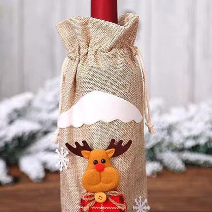 4-Pack Christmas Gnome Bottle Cover