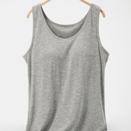 Scoop Neck Wide Strap Tank