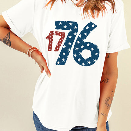 1776 Round Neck Short Sleeve T-Shirt