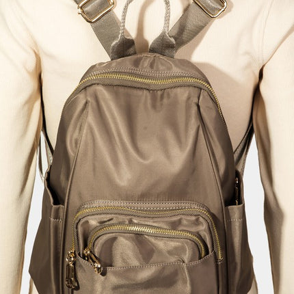 Fame Multi Pocket Nylon Backpack Bag