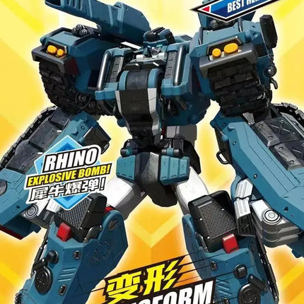 2023 TOBOT Brother Rhino Explosive Bomb Atomic Tank Man Beast Hero Roaring Whirlwind Transform Distortion Toys Kids Robot Gifts