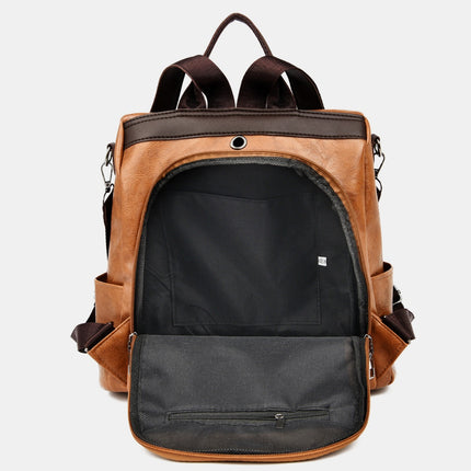 PU Leather Backpack Bag