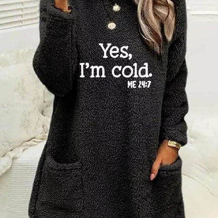 Full Size Letter Long Sleeve Fleece Sweatshirt Plus Size