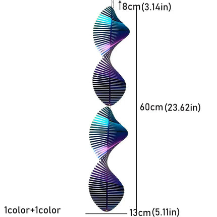 3D Rotating Wind Spinner Garden Decoration Outdoor Pendants Balcony Wind Chimes Hanging Decorations for the House Home Decor Set