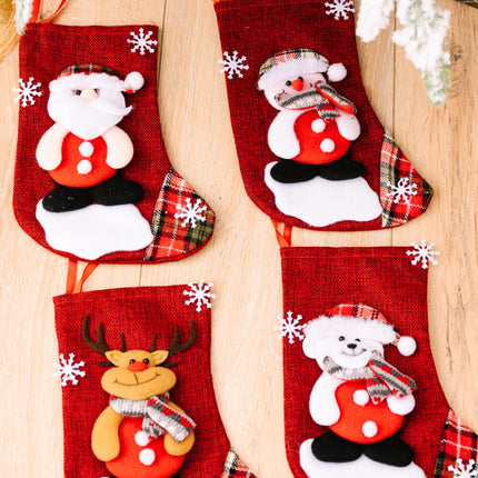 4-Pack Snowflake Christmas Stocking Hanging Widgets