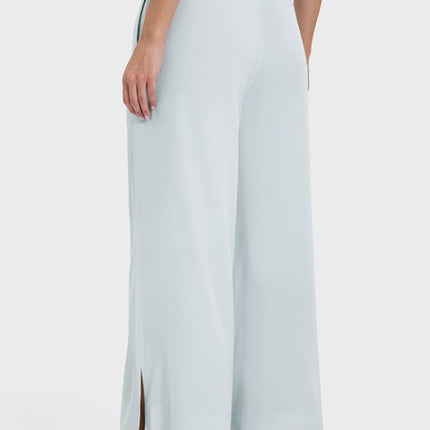 Slit Wide Leg Active Pants