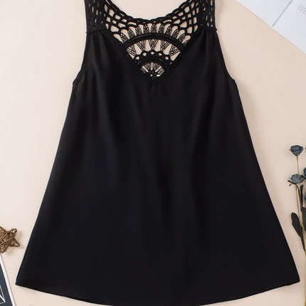 Openwork V-Neck Tank