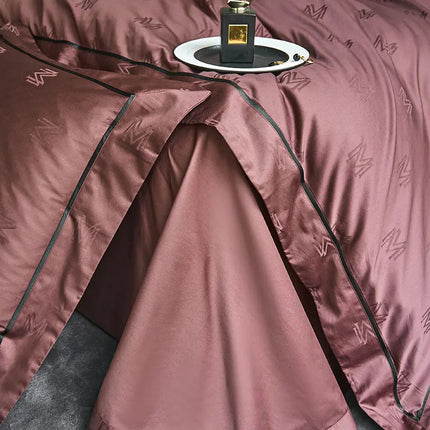 New 1000TC Egyptian Cotton Bedding Sets Luxury Jacquard Duvet Cover Flat sheet Pillowcase