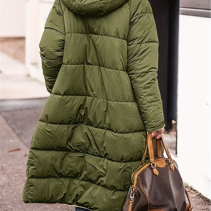 Plus Size Zip Up Sherpa Hooded Coat