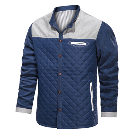 Chaqueta de hombre uniforme abrigo Parka informal ajustado ropa de marca para hombre abrigos de moda