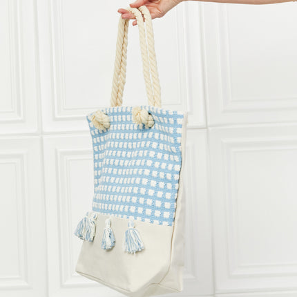 Justin Taylor Picnic Date Tassel Tote Bag