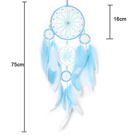 2023 New Dream catchers Retro 5 Ring Dream Catchers Home Decoration Indians Natural Stone Tree of Life Dreamcatcher Wall Hanging