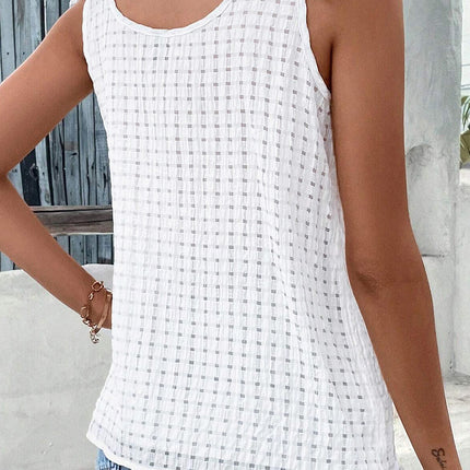 Tied V-Neck Wide Strap Tank