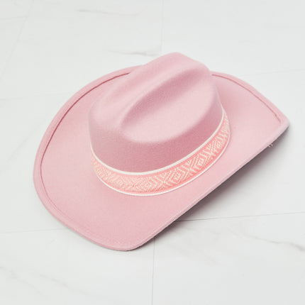 Fame Western Cutie Cowboy Hat in Pink